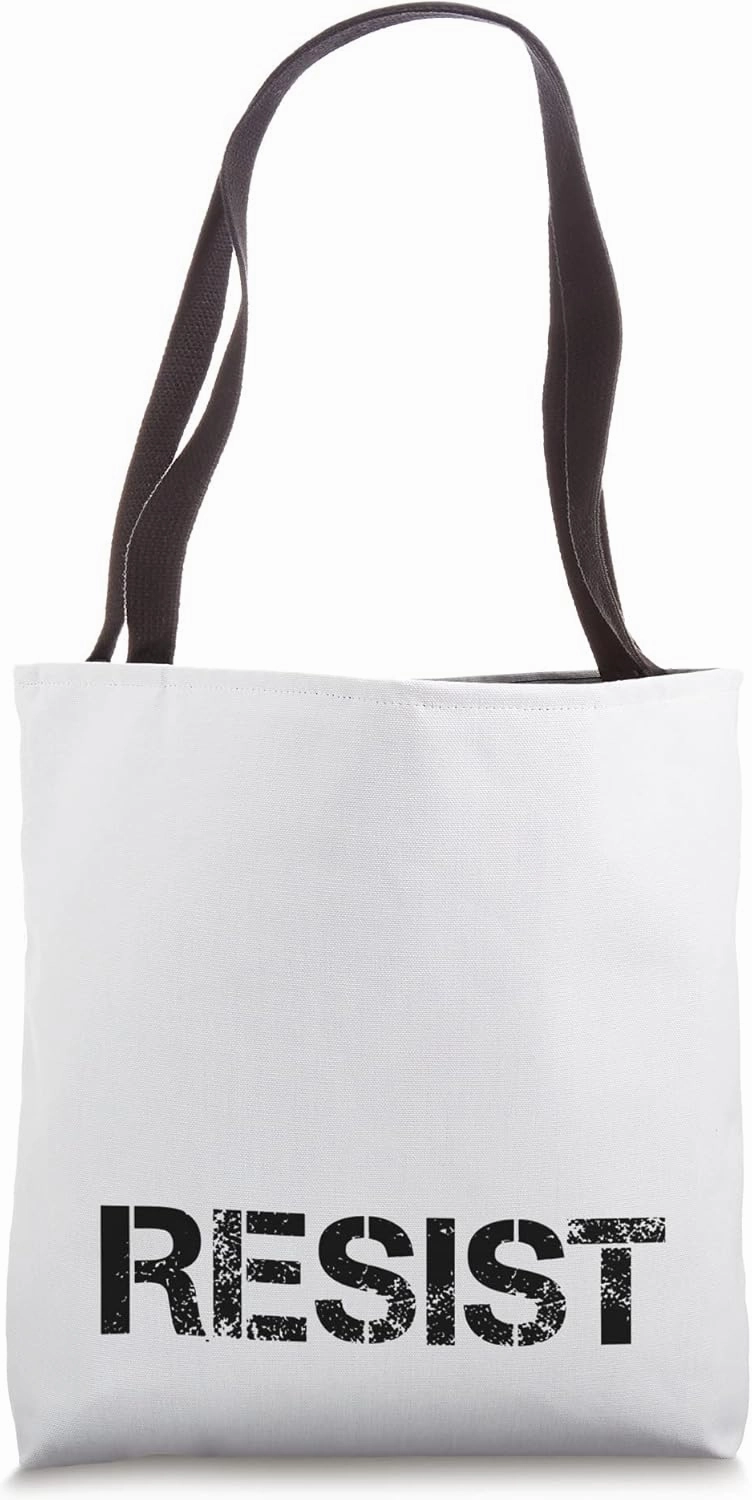 Resist Word Tote Bag