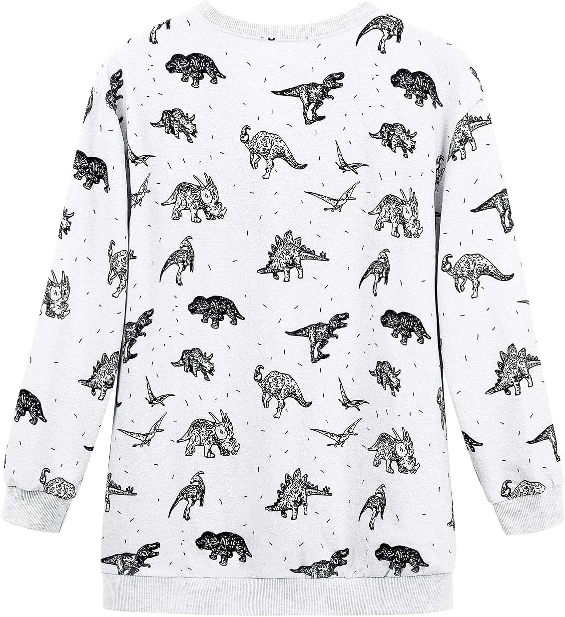 RMCMS Women Cute Dinosaur Graphic Prime Sweatshirt Tees Ladies Bestie Fun Hoodies Pullover Tops