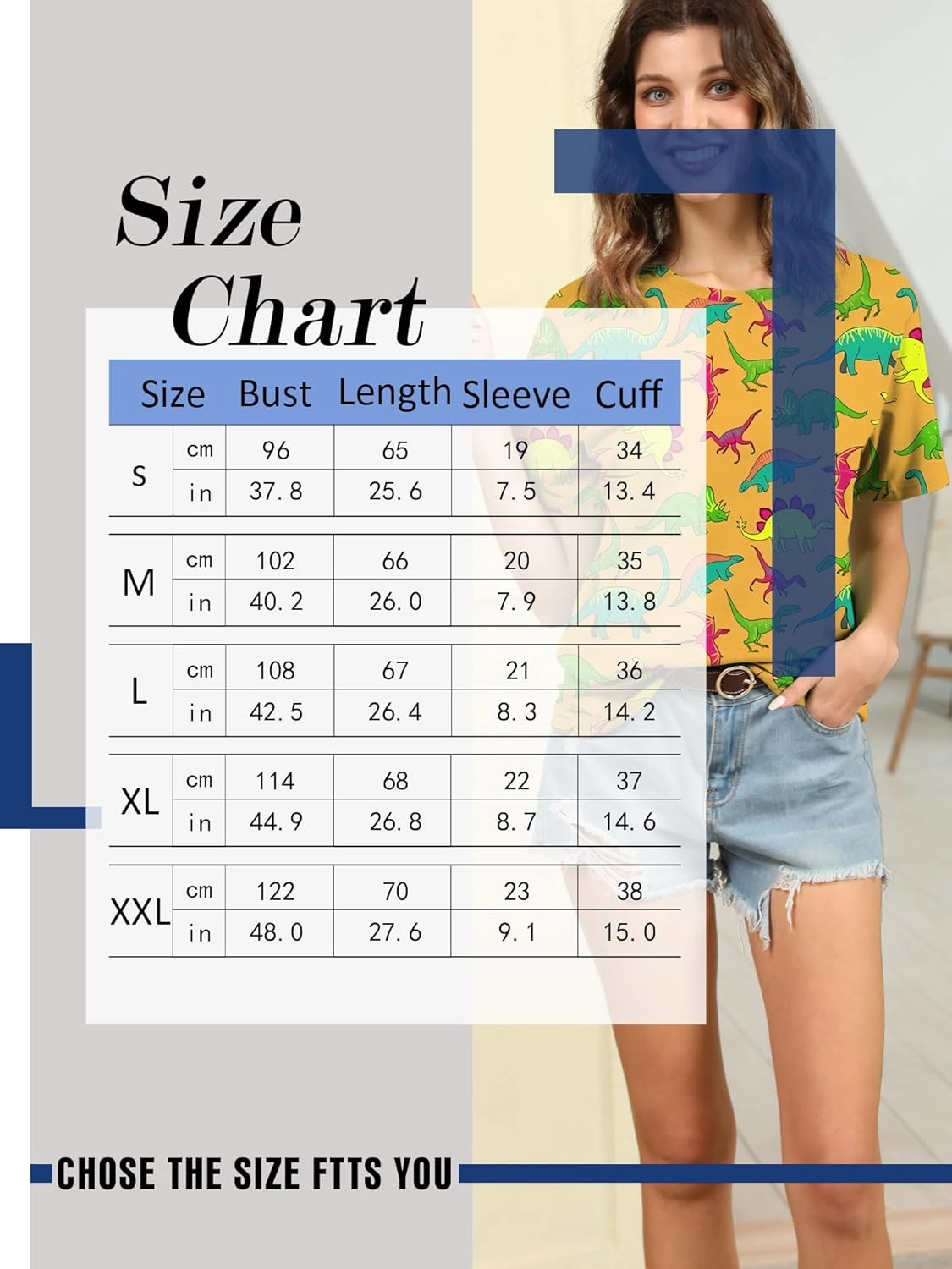 RMCMS Women Cute Dinosaur Graphic Prime Tees Ladies Bestie Fun Shirt Blouse Tops