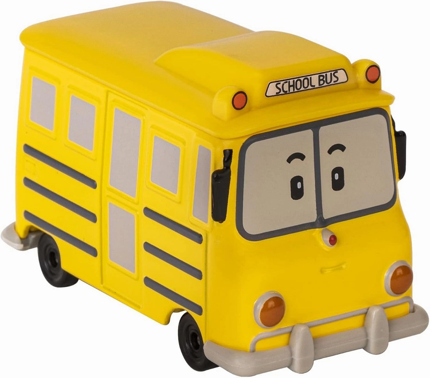 Robocar Poli, Schoolb DIE-CAST Metal Toy Cars, School Bus Toys, Mini Model Vehicle Toy Diecast Vehicle Party Birthday Gifts Toys for Toddlers Age 1-5 Boys Girls