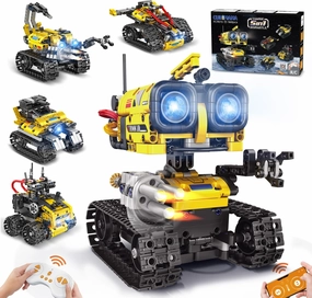 Robot Building Toys for Kids - 5 in 1 Remote- & App-Controlled Robots Toy, RC Wall/Engineering/Mech Scorpion Building STEM Toys, Robot Toy Gifts for Kids Boys Girls Age 10  (560 PCS)