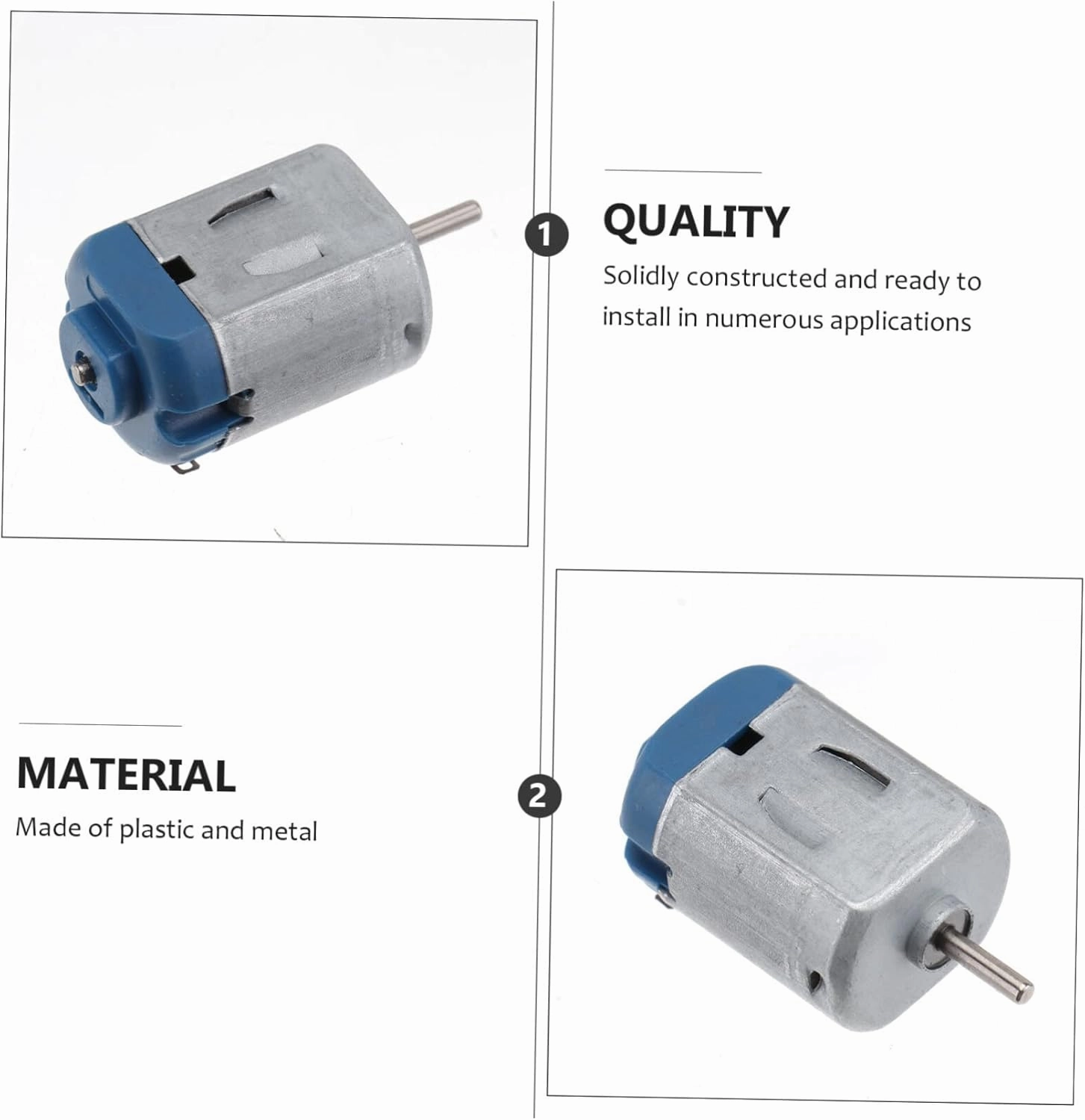 Robot Toys Boys and Girls Car Toys DIY Parts 10pcs Mini Dc Motor 3v-6v Gear Motor Low Noise Random Color
