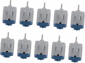 Robot Toys Boys and Girls Car Toys DIY Parts 10pcs Mini Dc Motor 3v-6v Gear Motor Low Noise Random Color