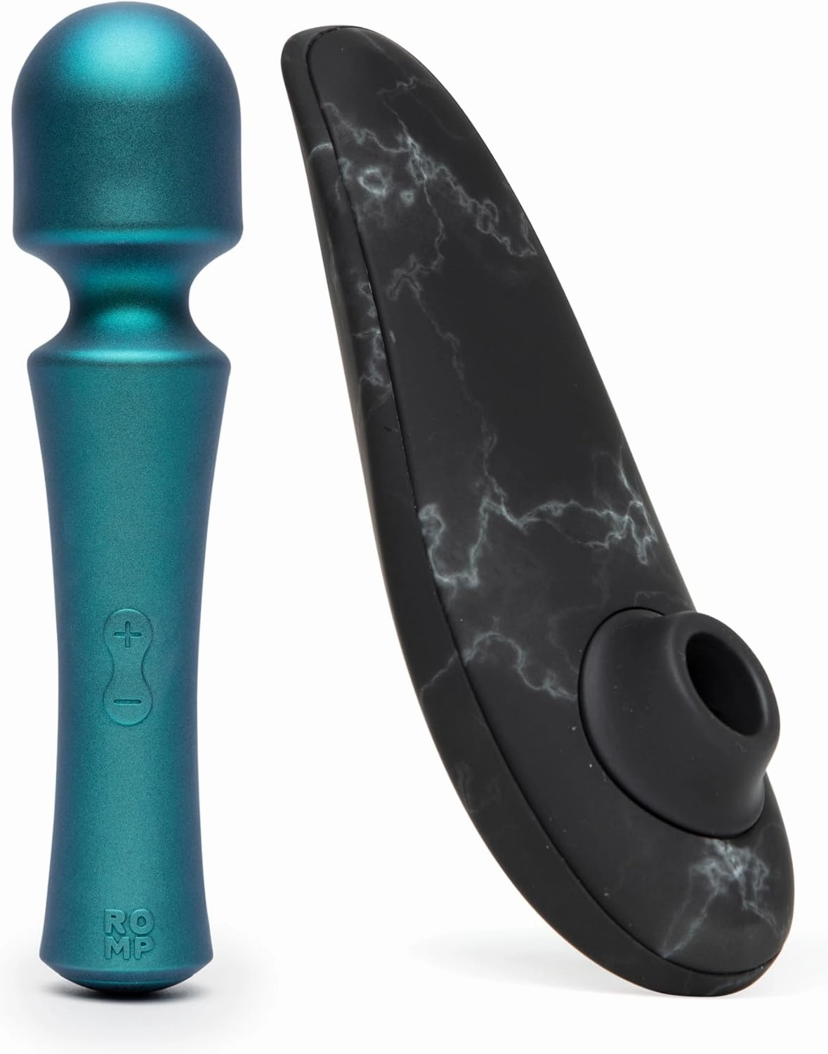 ROMP Presto Mini Wireless Wand Vibrator & Womanizer Special Edition Clitoris Vibrator Black - Female Sex Toys Bundle