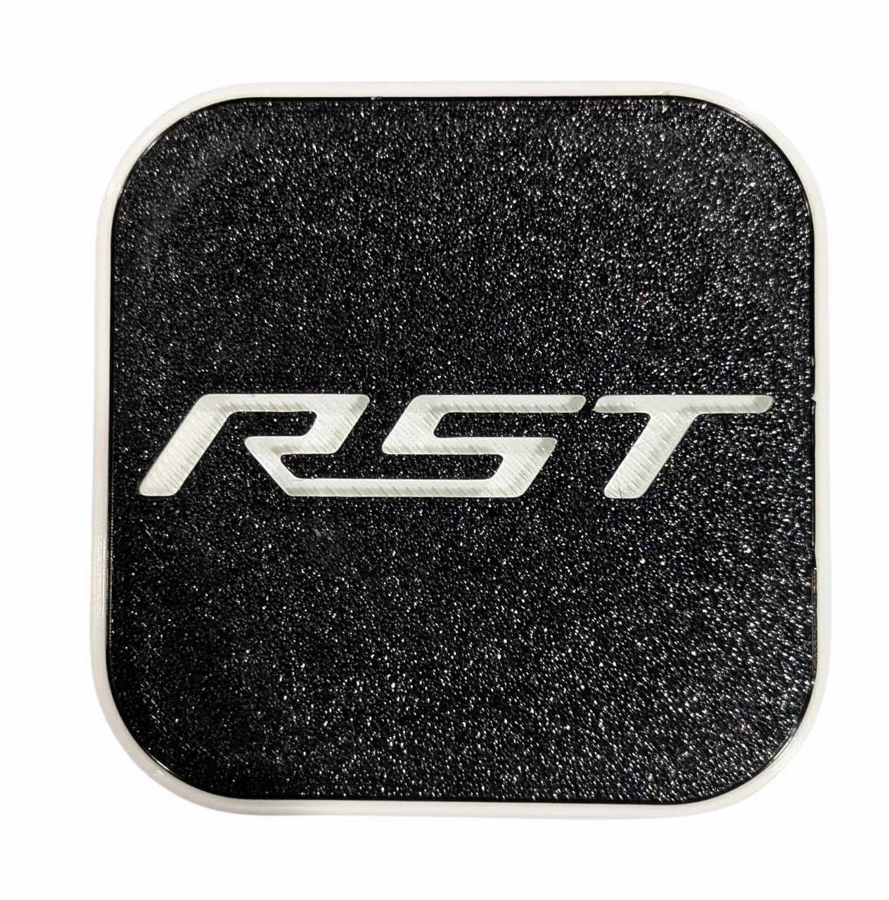 RST Hitch Cover Custom Made for your RST truck or SUV 2in Receiver (New and Improved Design)(White)