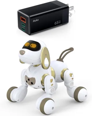 Ruko 18011 Remote Control Robot Dog and PD65W USB C Charger