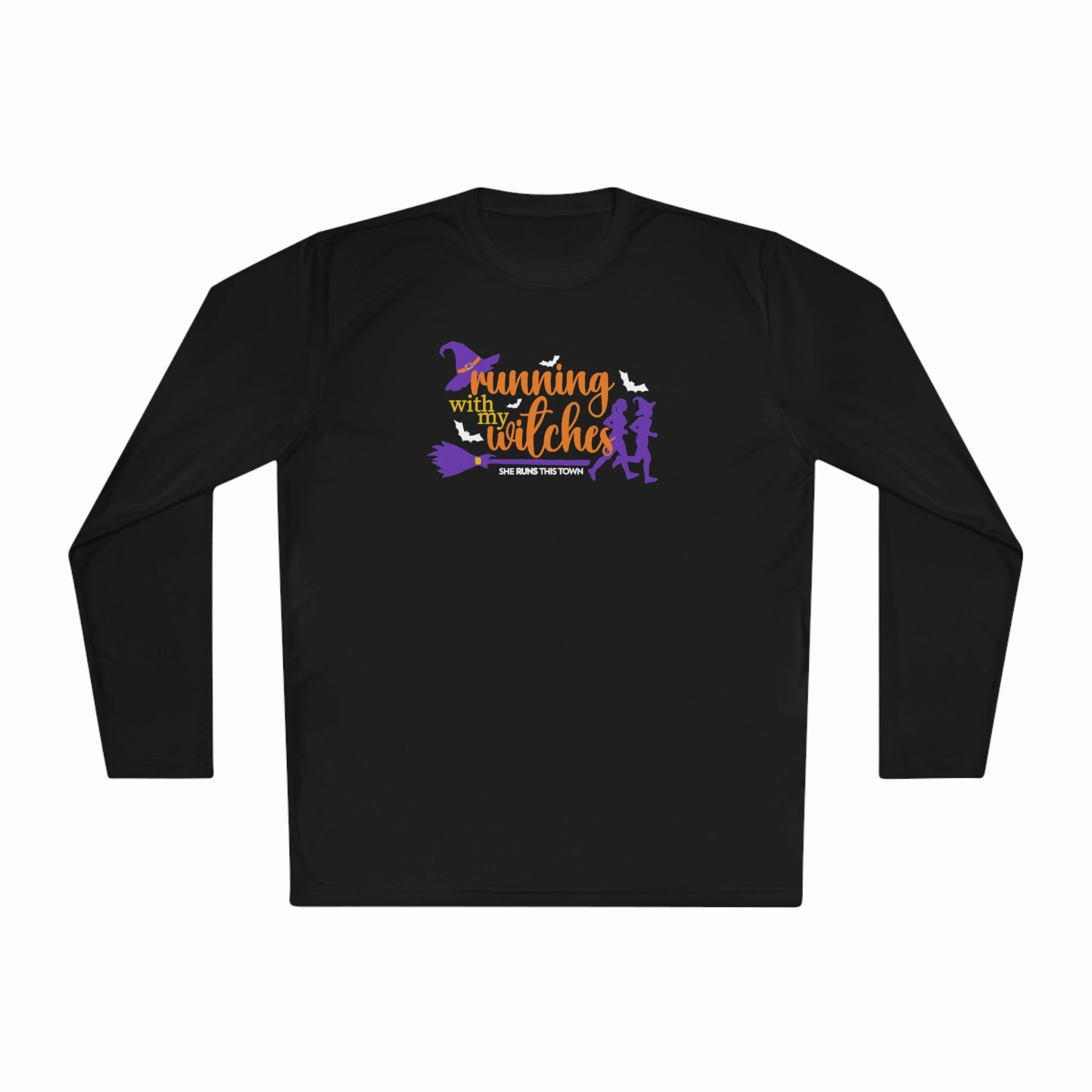Running with my Witches Unisex Lightweight Long Sleeve Tee