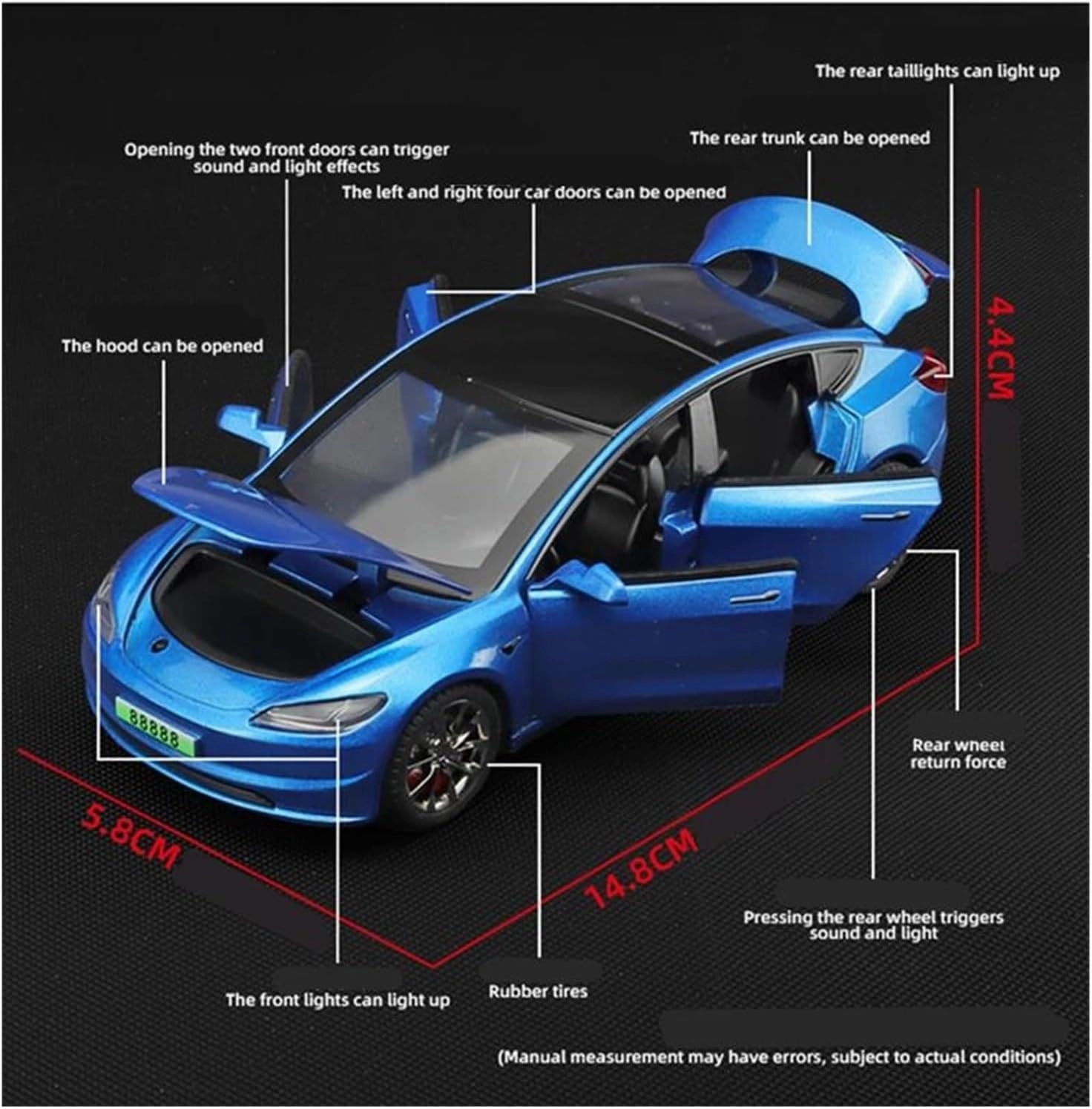 Scale Finished Model Car 1:32 Scale for Model 3 2024 Alloy Car Model Simulation Diecast Replica Car Exquisite Collectibles Die-cast Vehicle(White)