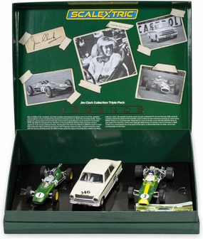 Scalextric The Legend of Jim Clark Triple Pack 1:32 Slot Race Cars Limited Edition Box C4395A