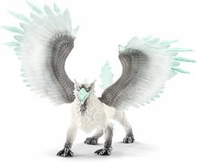 Schleich Eldrador Creatures - 13" Ice Griffin Toy - Movable Wing Dragon Action Figure for Boys and Girls - Mythical Creature Figures - Fantasy Beast Figurine - Fun Monster Toys for Kids Ages 7 