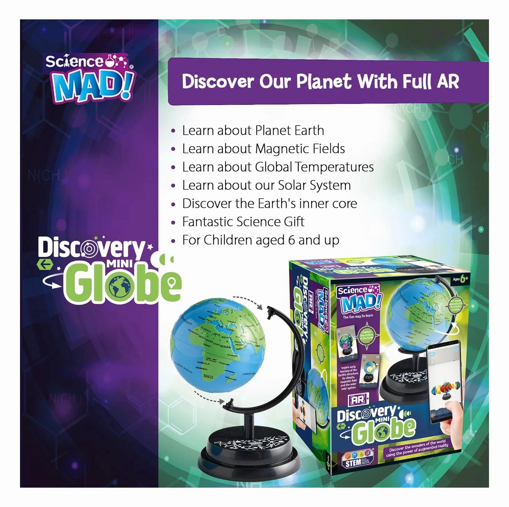 Science Mad AR Mini Globe