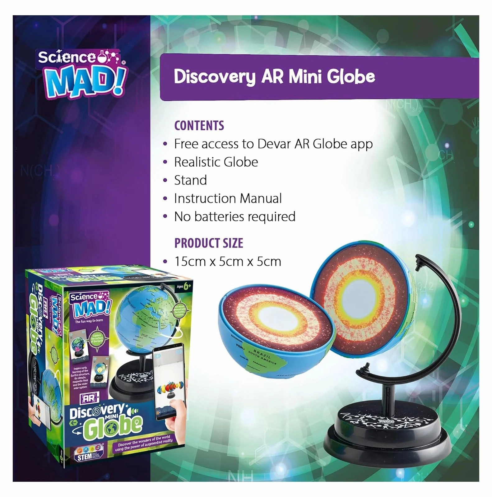Science Mad AR Mini Globe