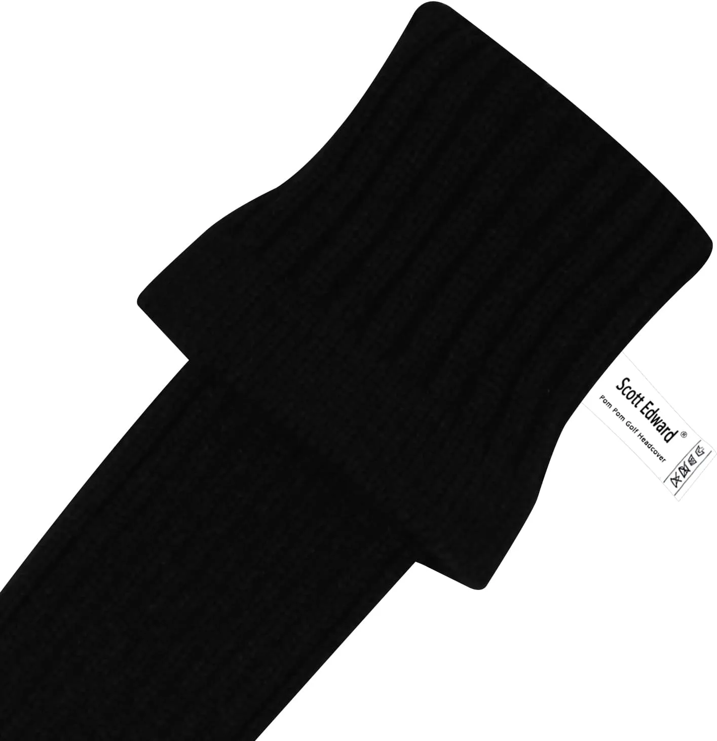 Scott Edward Knit Golf Club Cover with a Pom Set of 5 Head Covers Protect Driver Wood(460cc) 1 Fairway Wood2 and Hybrid/UT2 with Rotating Club Number Tags
