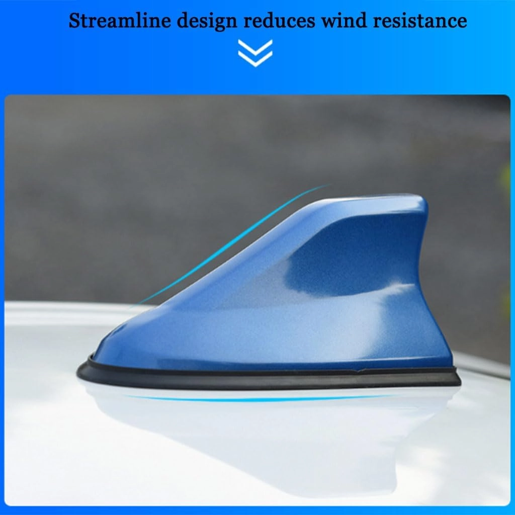 Shark Fin Antenna Cover for Buick Excelle GT 2015-2024, Automotive Top Roof Aerials Radio Antenna Base Waterproof Car Accessories,Blue