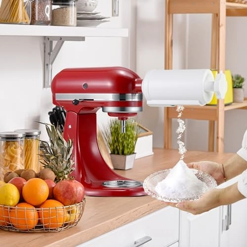 Shave Ice Attachment for KitchenAid Stand Mixers with 8 Ice mold, Ice Shaver Attachment, Snow Cone Attachment/Maker (Machine/Mixer Not Included)