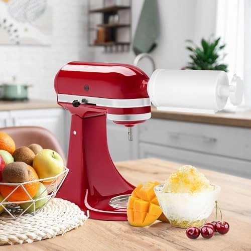Shave Ice Attachment for KitchenAid Stand Mixers with 8 Ice mold, Ice Shaver Attachment, Snow Cone Attachment/Maker (Machine/Mixer Not Included)