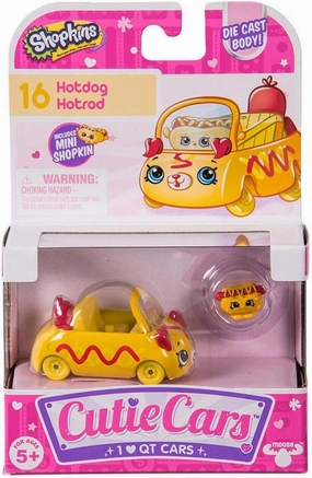 Shopkins Cutie Cars #16 Hotdog Hotrod with Mini Shopkin Exclusive