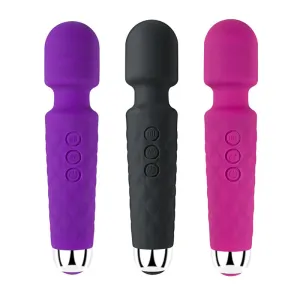 Silicone mini rechargeable women's rotating erotic magic wand massager pussy stimulate wand vibrator