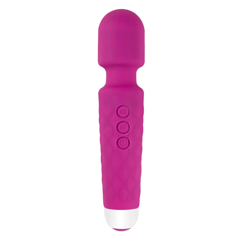 Silicone mini rechargeable women's rotating erotic magic wand massager pussy stimulate wand vibrator
