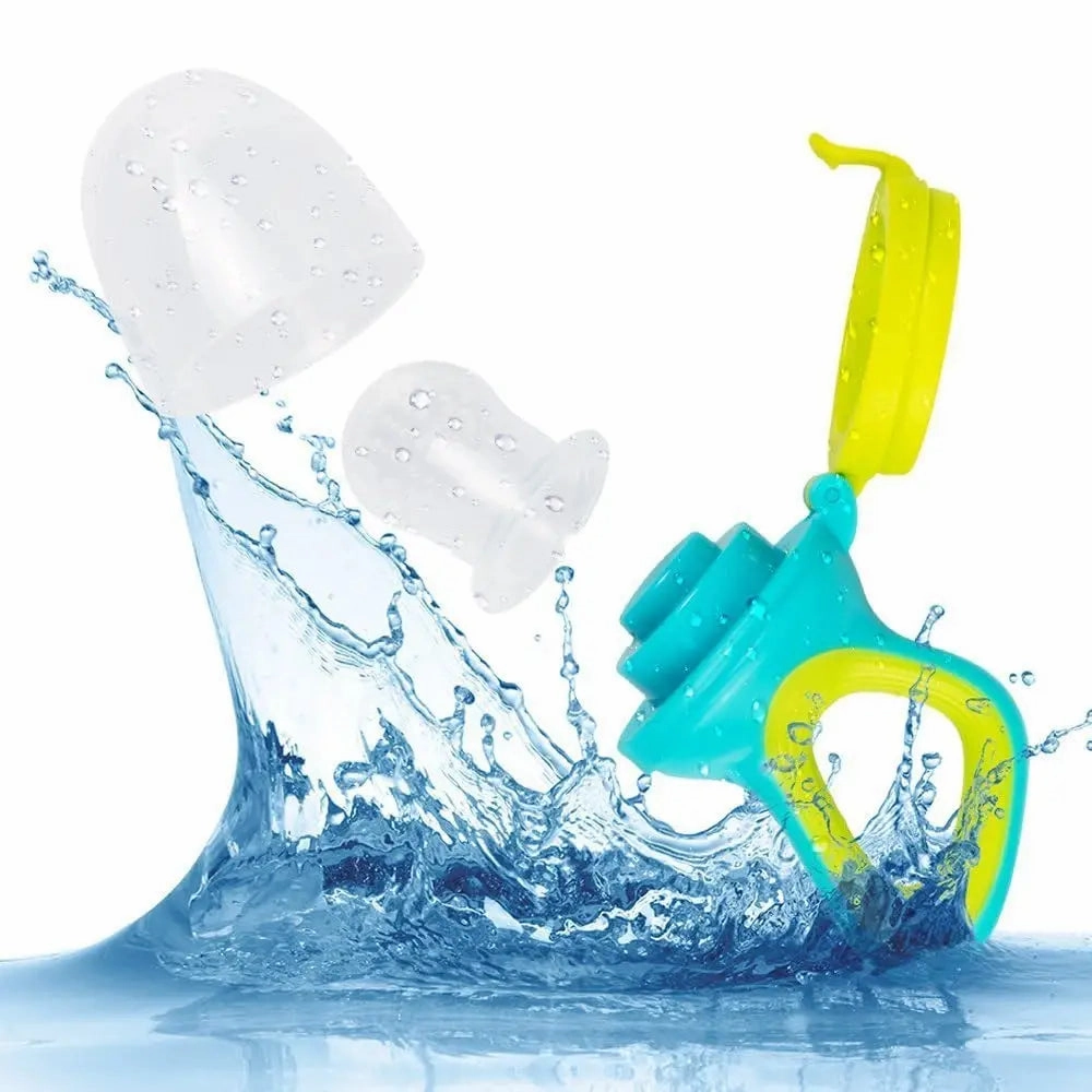 Silicone Baby Squeeze Feeder with Spoon – Food Supplement Bottle