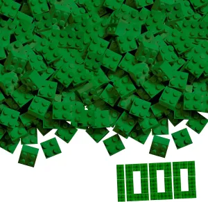 Simba Blox 104114552 – 1000 Green Building Blocks for Children from 3 Years, 4 Stones, in a Cardboard High Quality, Fully Compatible with Many Other Manufacturers