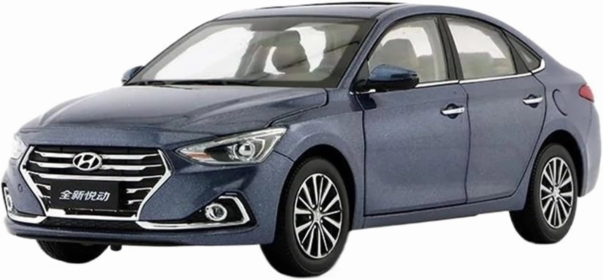 Simulation Car Model 1:18 for Hyundai Elentra Celesta Simulation Car Model Collection Display Home Decoration Mini Vehicles Toys(Brown)