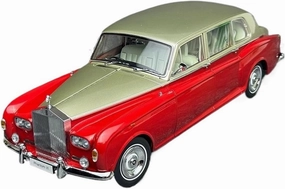 Simulation Car Model 1：18 for Rolls-Royce Sixth Generation Phantom VI Classic Simulation Alloy Car Model Souvenir Mini Vehicles Toys(Red)