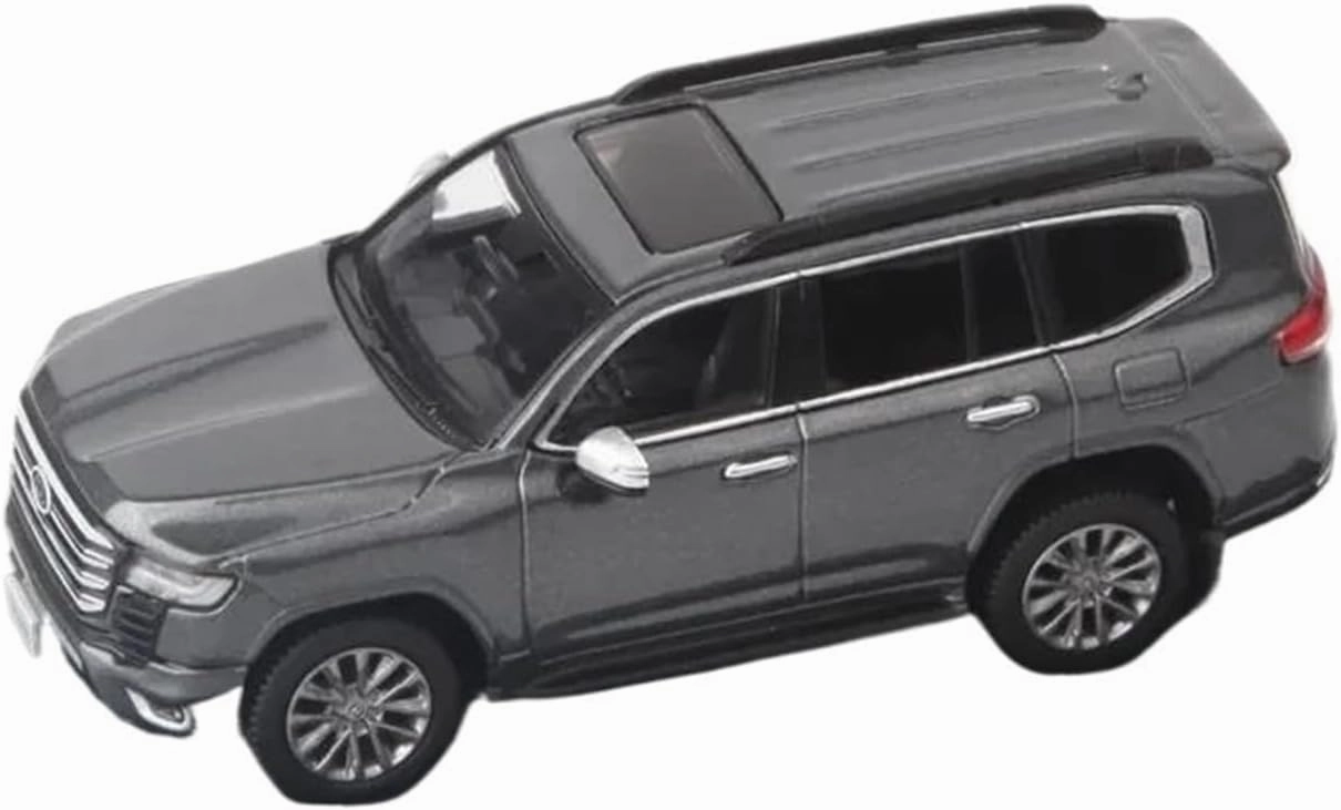 Simulation Car Model 1:64 for Land Cruiser Ja300w Off-Road Simulation Alloy Car Model Home Decoration Metal Ornaments Mini Vehicles Toys(Gray)