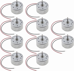 SING F LTD 10Pcs Mini Fan Motor 1730RPM DC 3V Mini Generator Motors Mini Electric Motor Accessories for Model Cars Airplanes Scientific Experiments