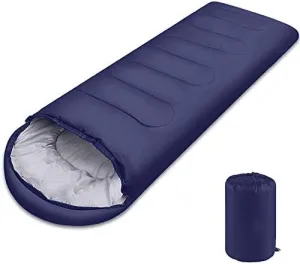 Sleeping Bag Portable Envelope Sleeping Bag Outdoor Adult Waterproof Travel Hiking Ultralight Sleeping Bag with Cap Camping Equipment