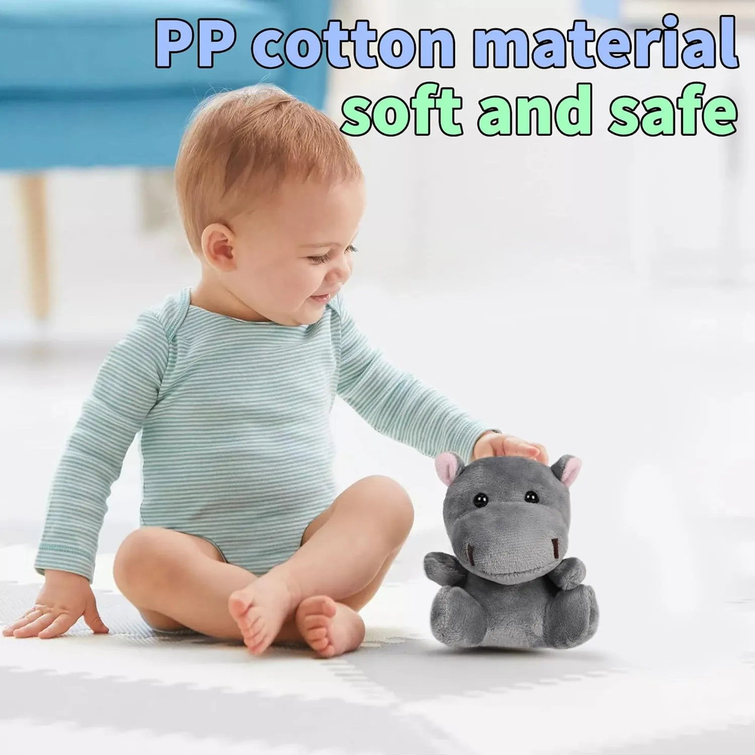 Small Stuffed Animals Bulk, 24 Pieces Cute Plushies, 4.5 Inch Mini Forest Animal Plush Toys, Party Favors, Stocking Stuffers for Kids