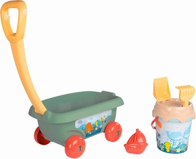 Smoby Life 867024 Beach Trolley with Bucket and Accessories Recycled Plastic from 18 Months