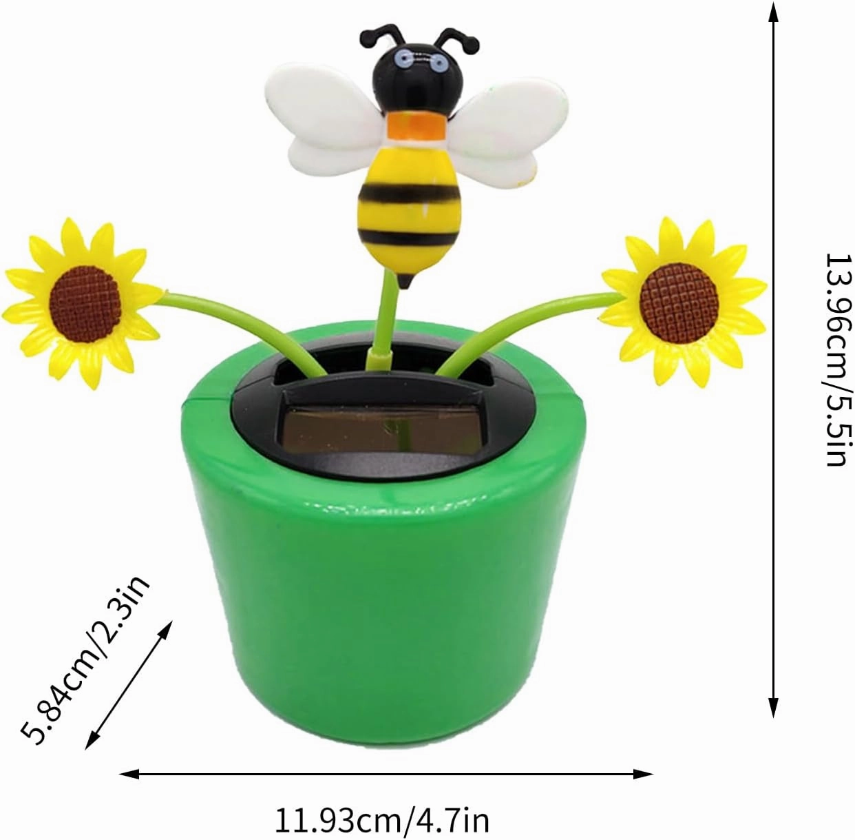 Solar Powered Dancing Flower, Solar Powered Dancing Figures Bobblehead Dancer Window Sun Catcher Car Dashboard Decor