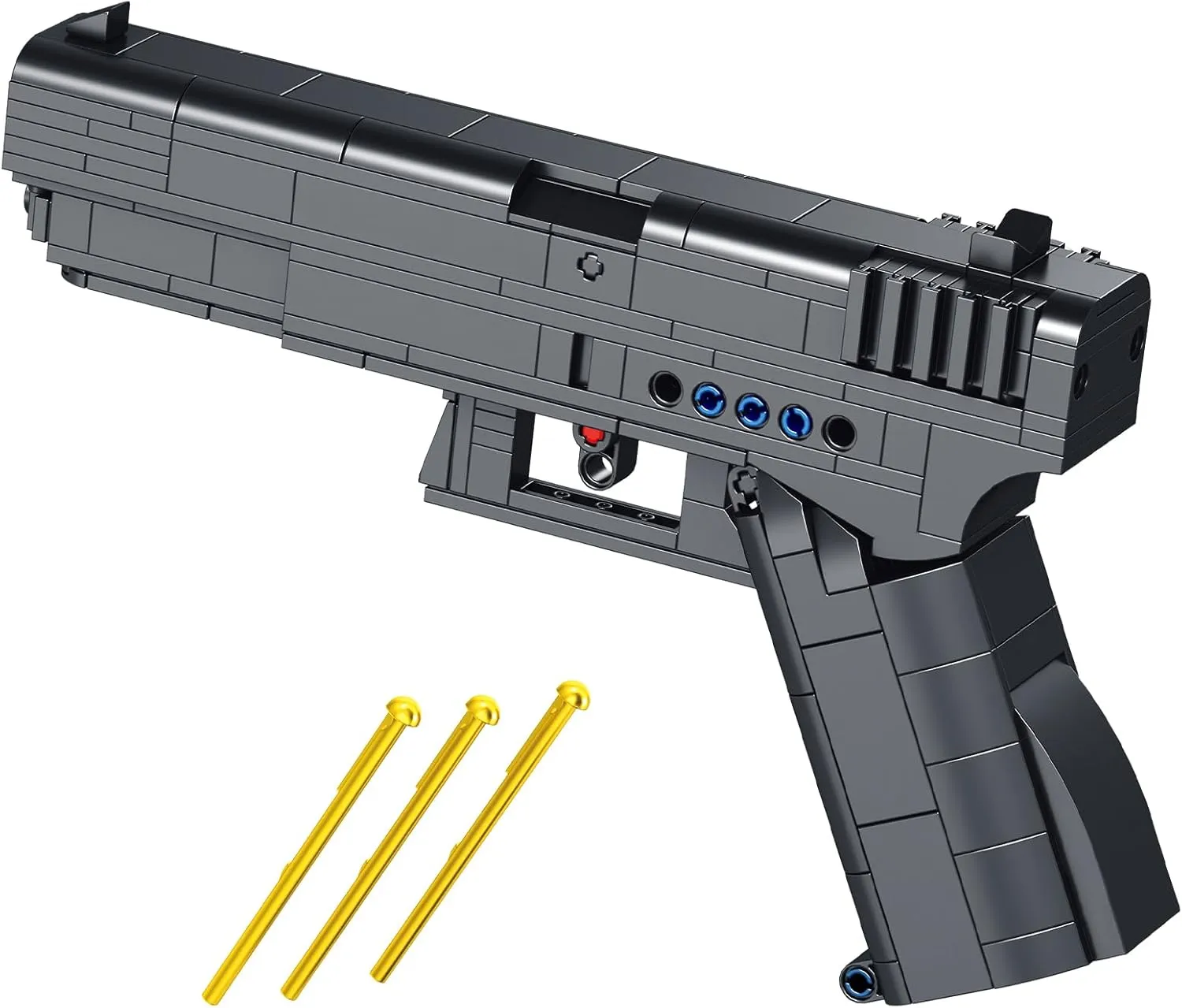 Sosuy Building Block Gun Sets, G18 1:1 Shootable Pistol Model Guns Army Toys for Adult Teen Boys, Birthday for Men Kids Age 8 , Realistic Bricks Collection for Military Fan 336PCS