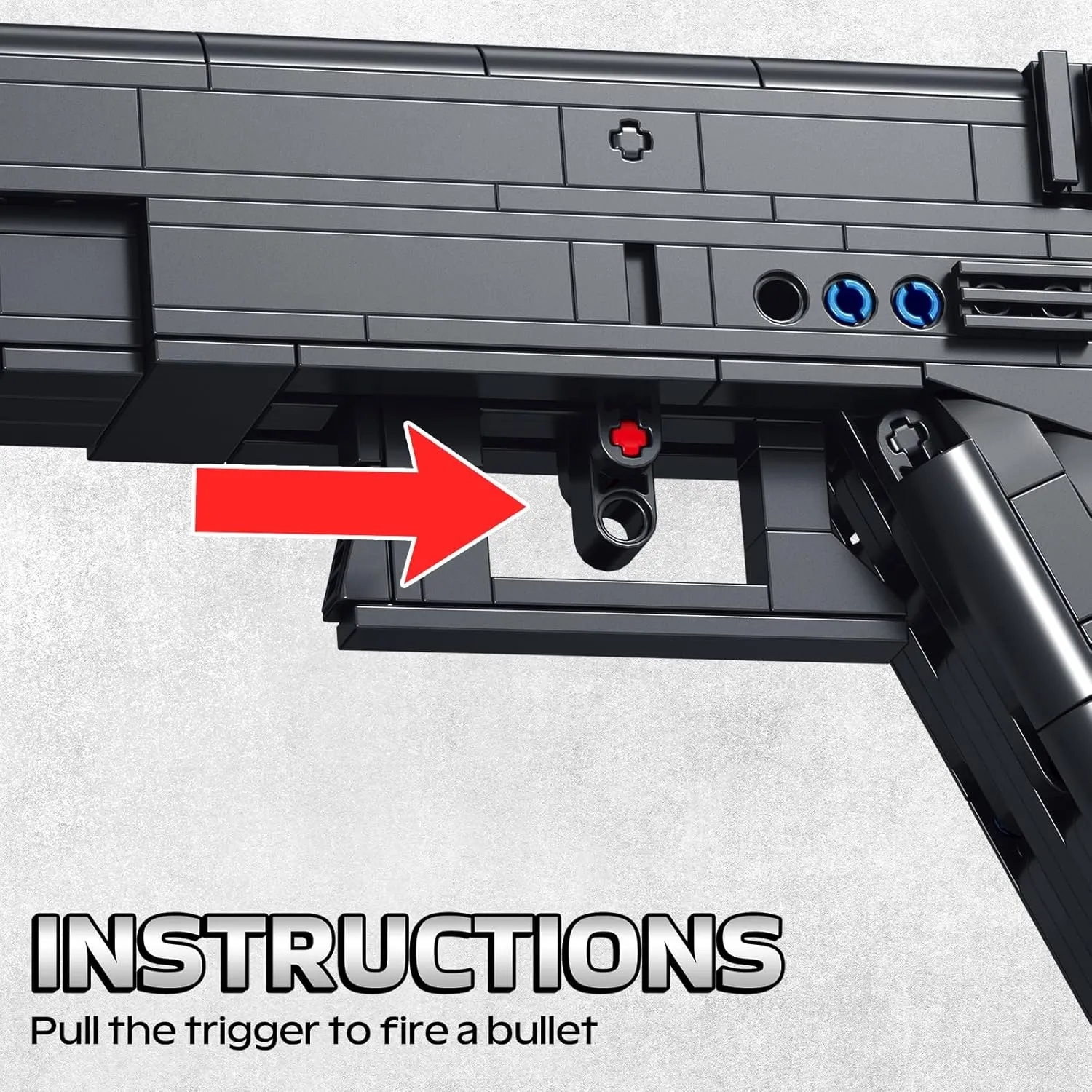 Sosuy Building Block Gun Sets, G18 1:1 Shootable Pistol Model Guns Army Toys for Adult Teen Boys, Birthday for Men Kids Age 8 , Realistic Bricks Collection for Military Fan 336PCS