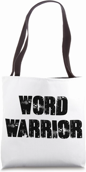 Speaking Debate Funny Word Warrior Tote Bag