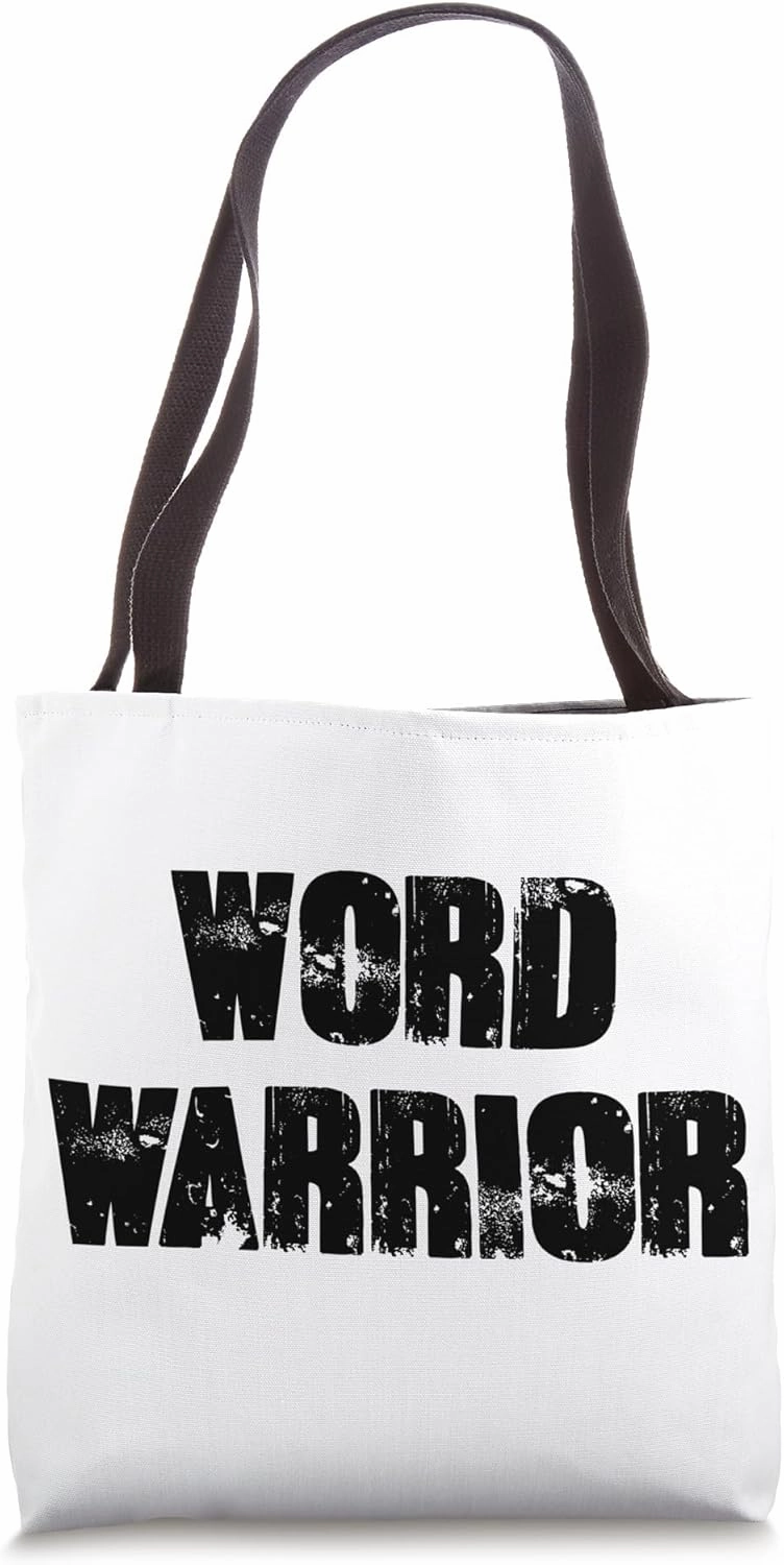 Speaking Debate Funny Word Warrior Tote Bag