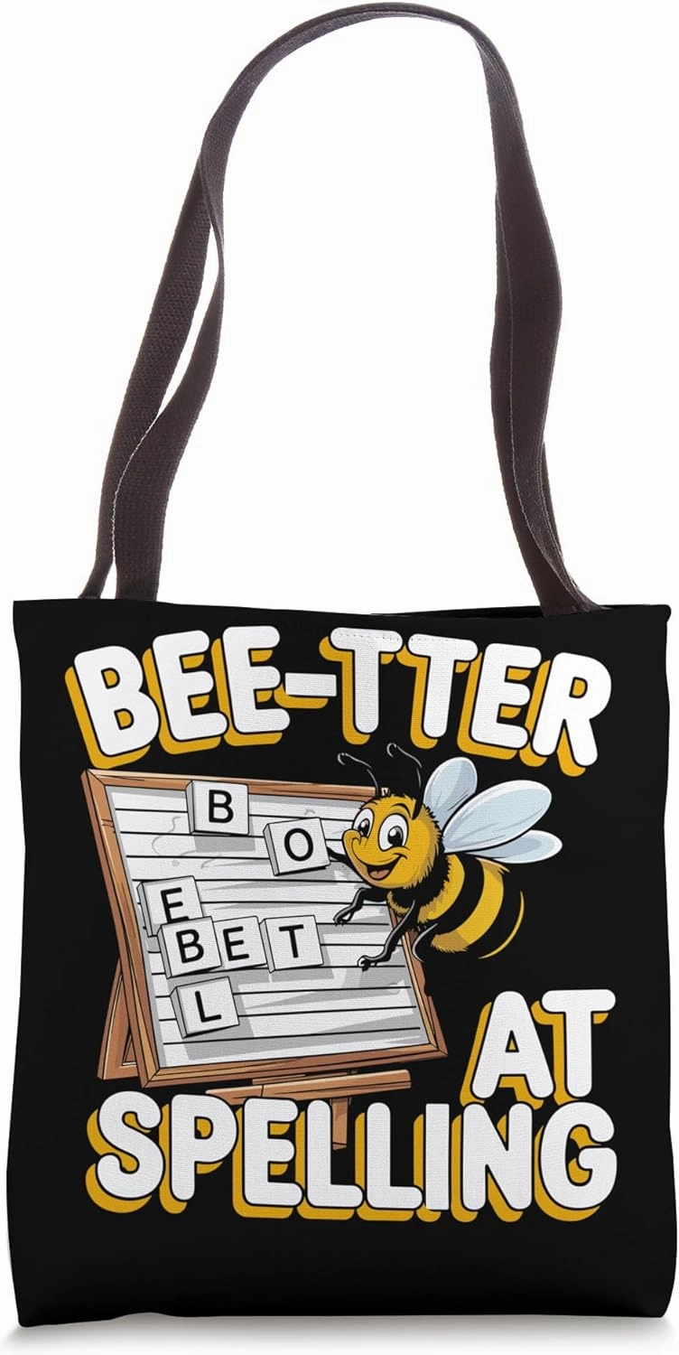 Spelling Bee Champion Word Competition Academic Contest Tote Bag