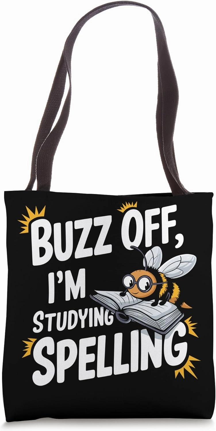 Spelling Bee Champion Word Competition Academic Contest Tote Bag
