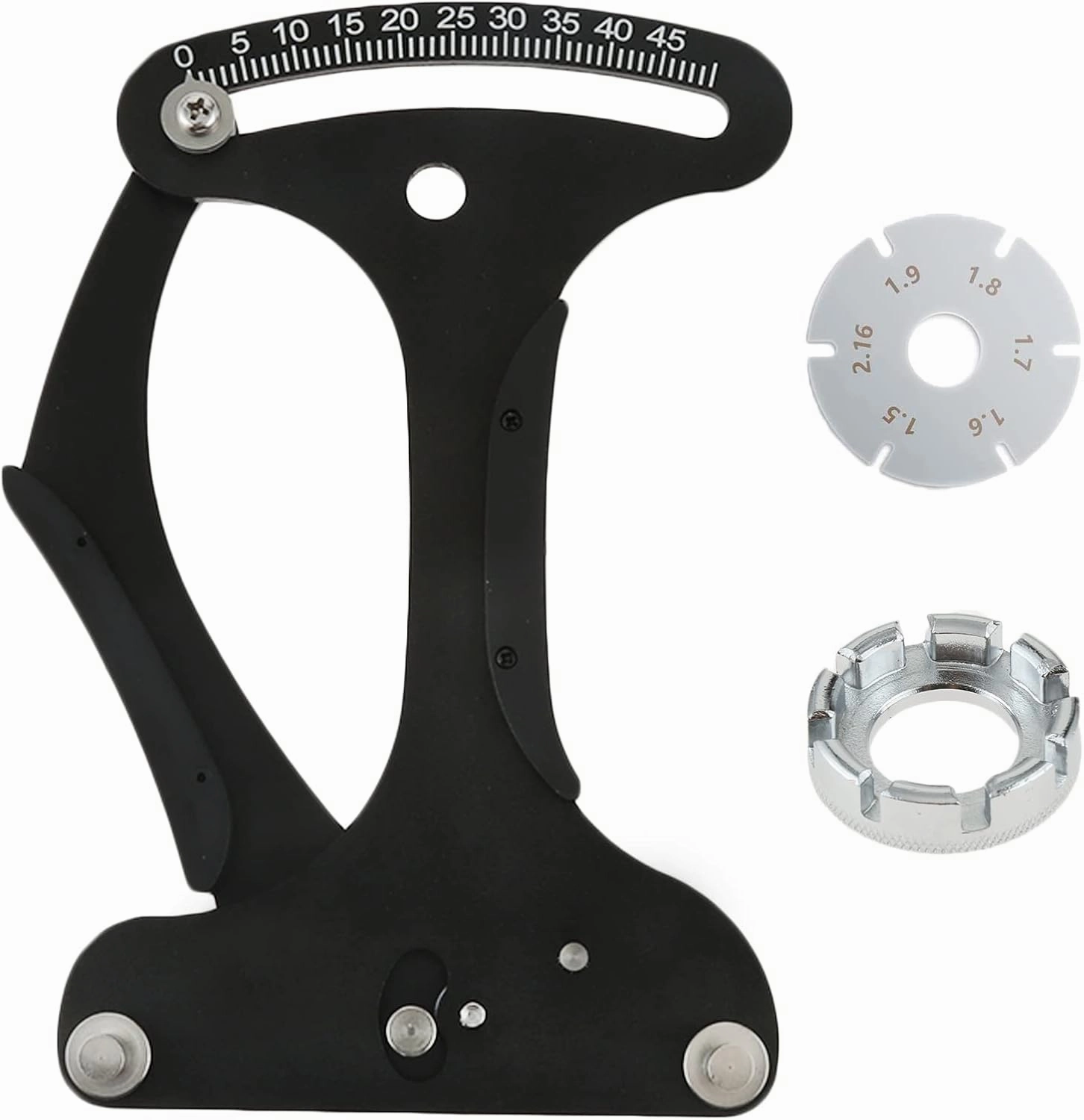 Spoke Tension Meter Tool Bike Indicator Meter Tensiometer, Wire Tension Adjustment Tool for Measuring Bicycle Wheel Spokes Voltage Value