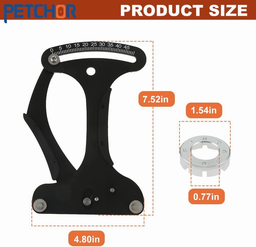Spoke Tension Meter Tool Bike Indicator Meter Tensiometer, Wire Tension Adjustment Tool for Measuring Bicycle Wheel Spokes Voltage Value