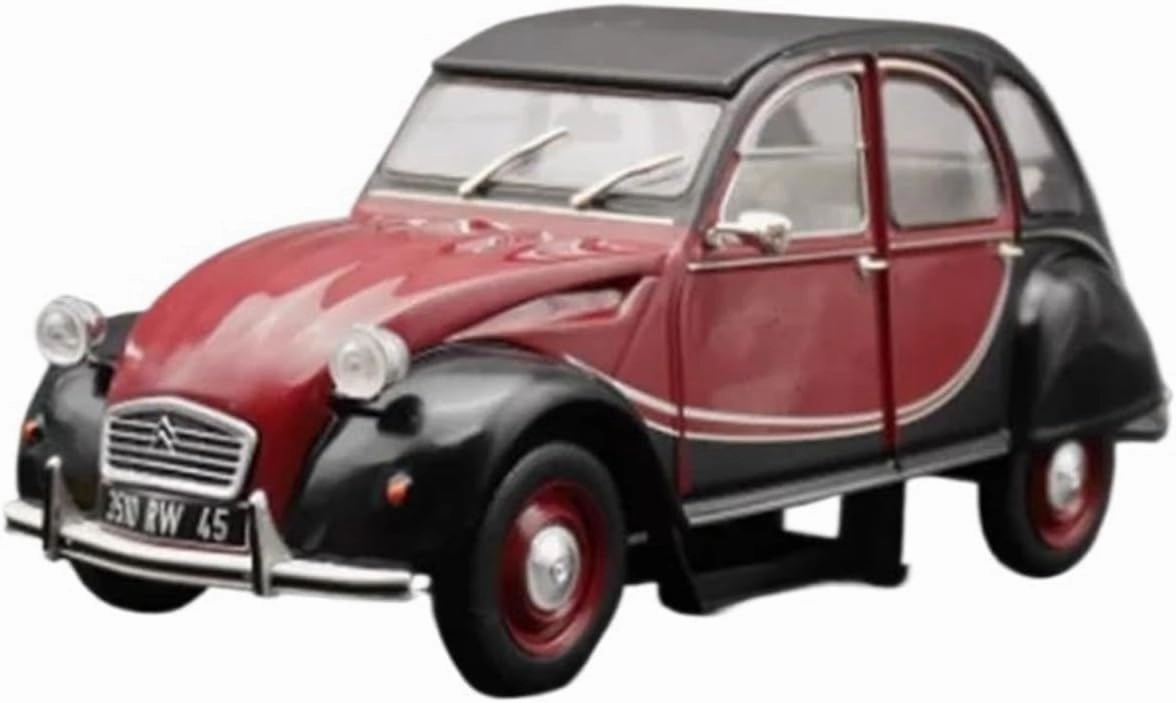 Sports car Metal Model Diecast 1:24 Scale for 2CV6 Charleston 1982 Alloy Car Model Static Display Collectible Toy Souvenir Decoration for Home Décor