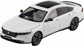 Sports car Metal Model Diecast Scale 1/18 for Honda Accord Large Toy Car Model Alloy Collection Decoration Display for Home Décor(White)