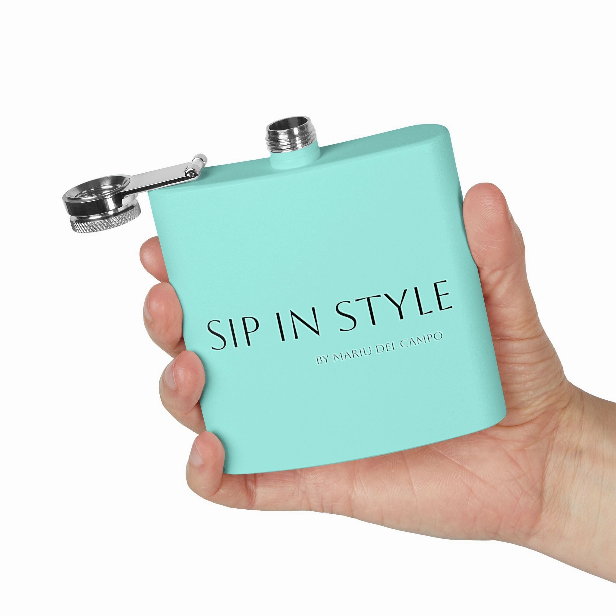 Steel Flask Sip in Style by Mariu del Campo.