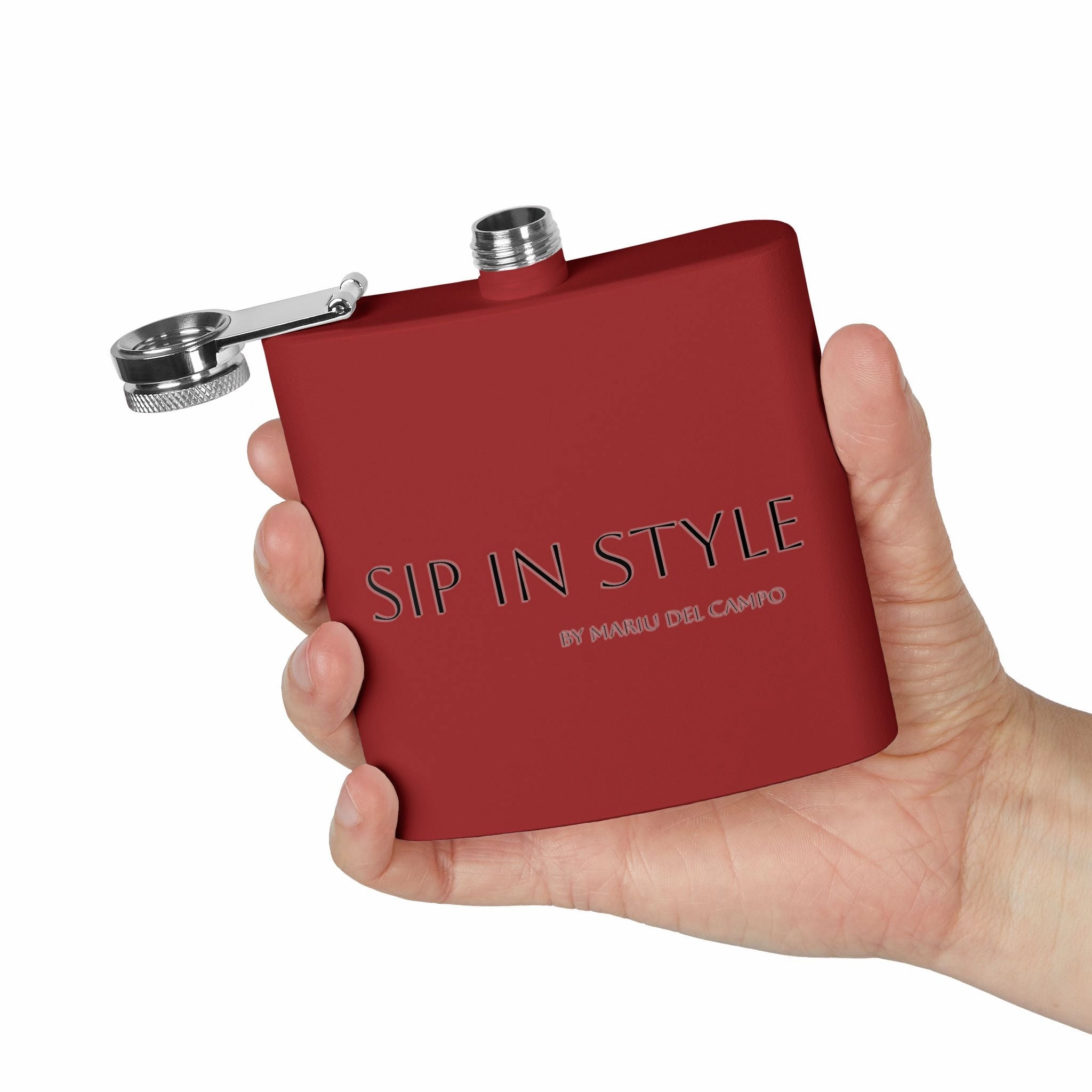 Steel Flask Sip in Style by Mariu del Campo.