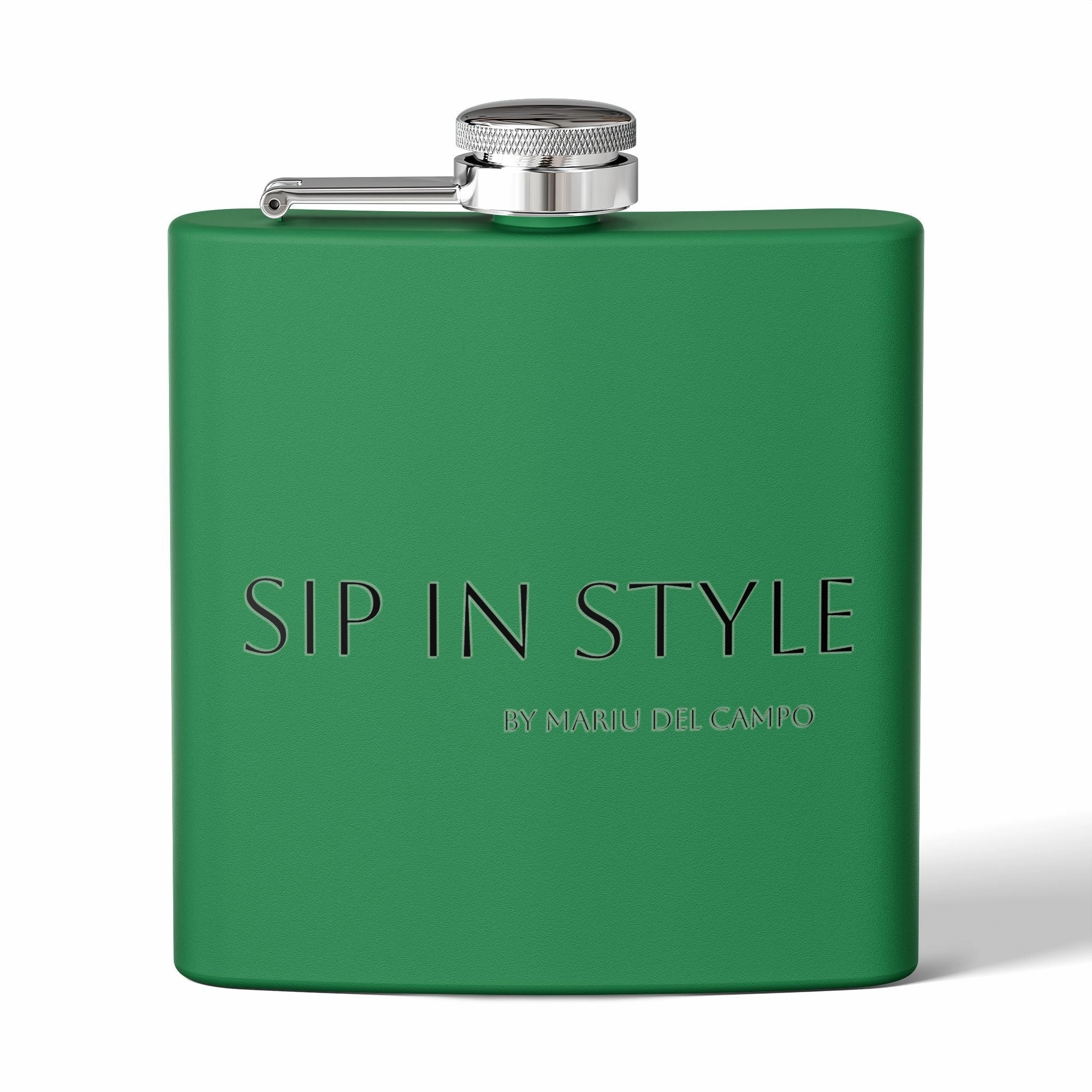 Steel Flask Sip in Style by Mariu del Campo.