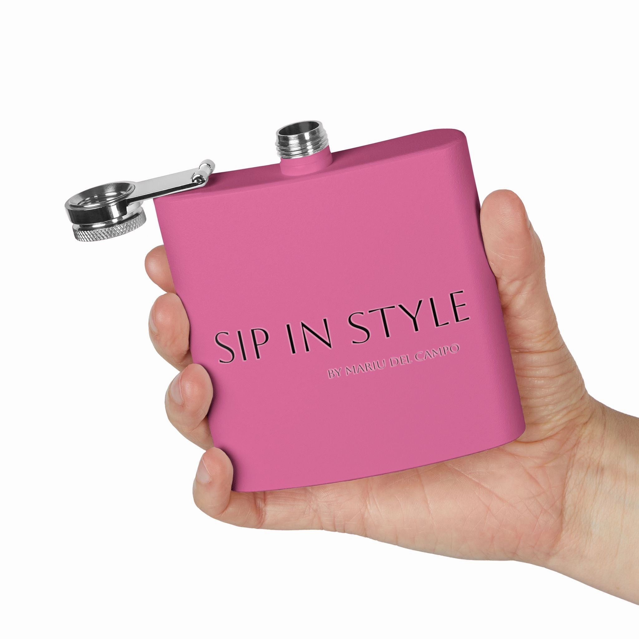 Steel Flask Sip in Style by Mariu del Campo.