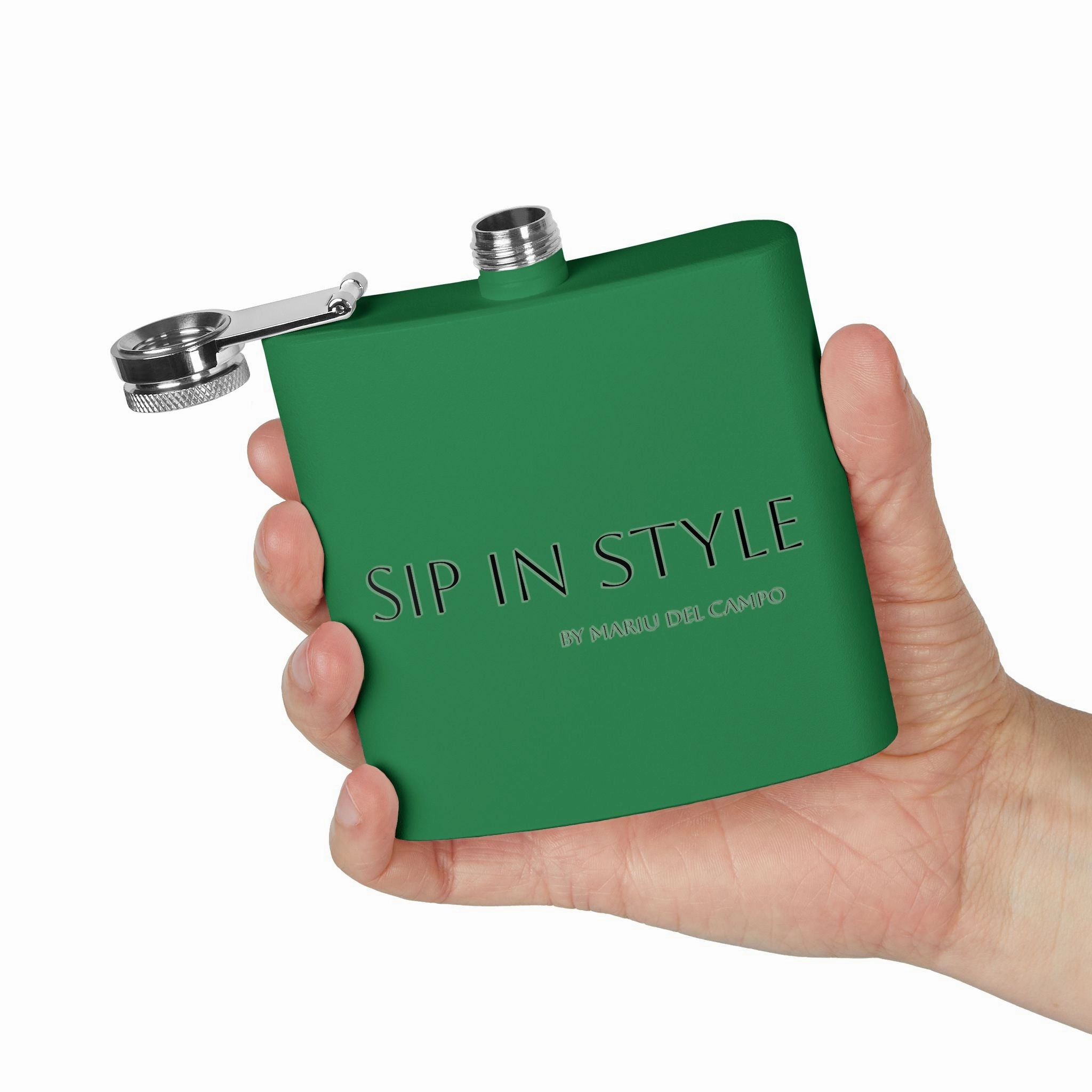 Steel Flask Sip in Style by Mariu del Campo.