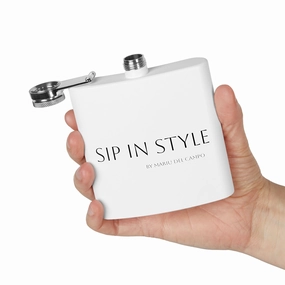 Steel Flask Sip in Style by Mariu del Campo.
