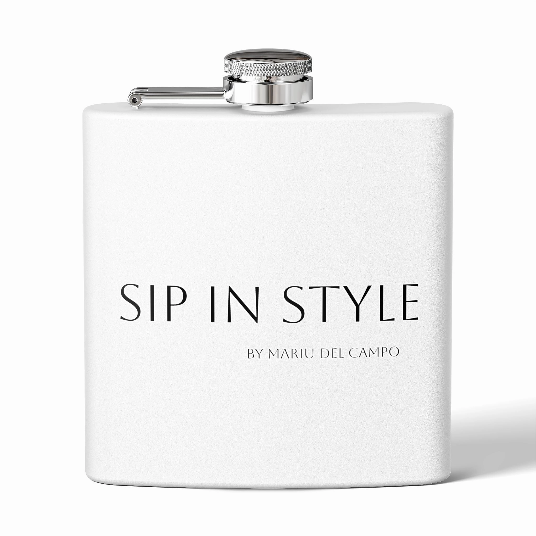 Steel Flask Sip in Style by Mariu del Campo.